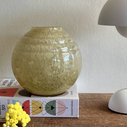 Vase en verre de Clichy