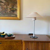 Cini Boeri, 2 Pink glass "Chiara" Table Lamp, Venini Murano, Italy, 1984