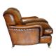 Howard & Son restored leather canapé, width 145 cm