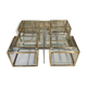 Coffee table with four nesting tables, Maison Charles, France, circa 1970.