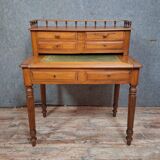 Antique Louis Philippe style desk with a tiered design - walnut - 19th century