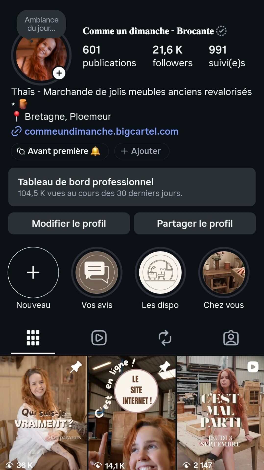 Buffet en châtaignier