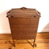 Rattan storage unit, 1950s