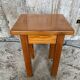 Brutalist Stool Old Chalet Solid Pine Vintage #D544