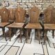 Lot chaises bistrot alsacienne 1960