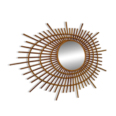 Rattan mirror