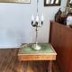 Large Italian-style gold metal lamp H73cm