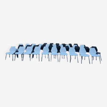 Suite of 40 Maui Kartell chairs by Vico Magistretti