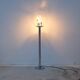 Floor lamp by doria leutchen in chrome and glass, germany 1970