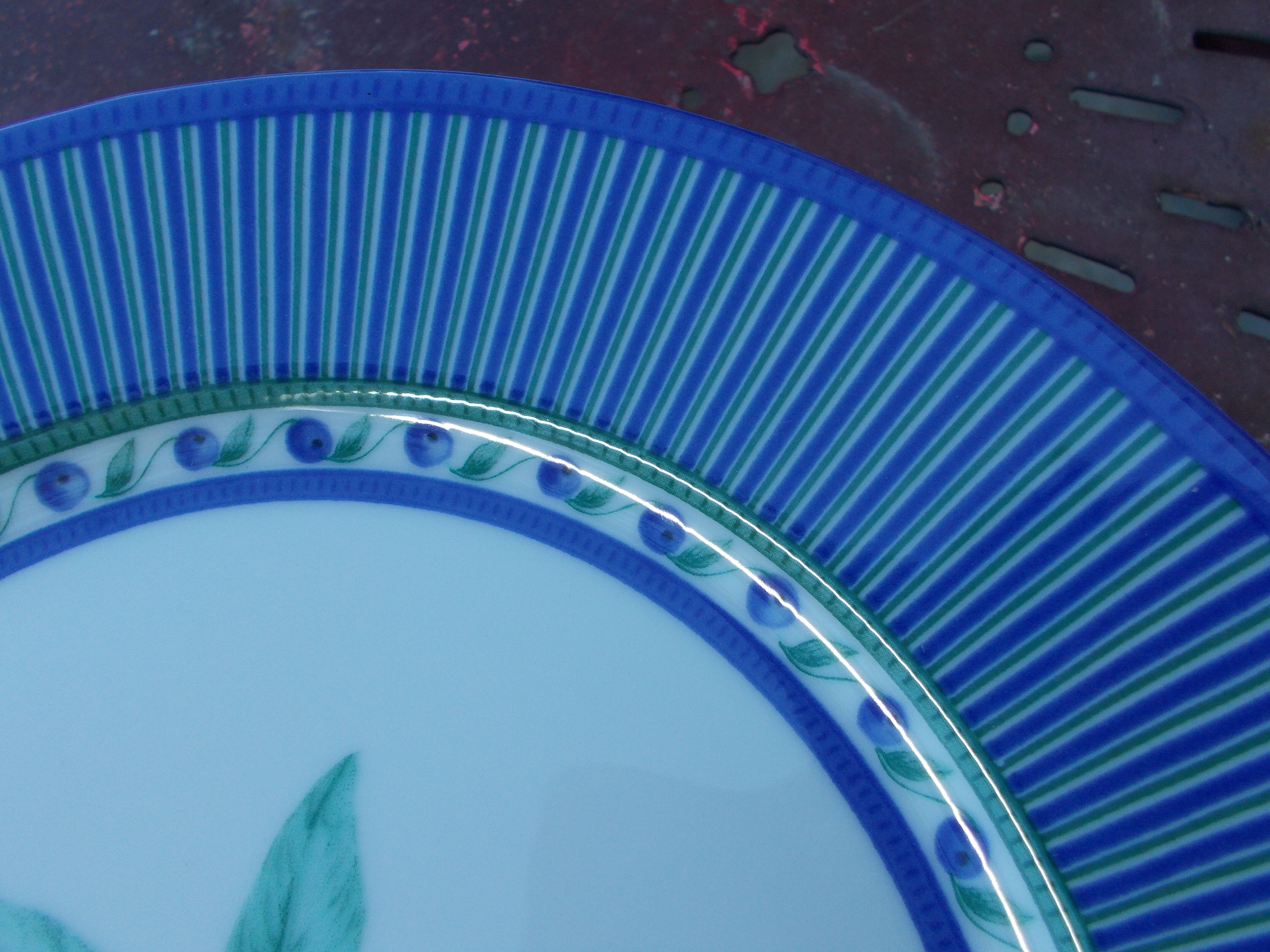 6 assiettes dessert porcelaine cottage Spal Portugal