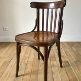 Curved wooden bistro chair 40s 50s
