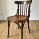 Curved wooden bistro chair 40s 50s