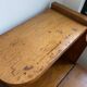 Wooden console table / vintage folding desk with mirror and small drawer