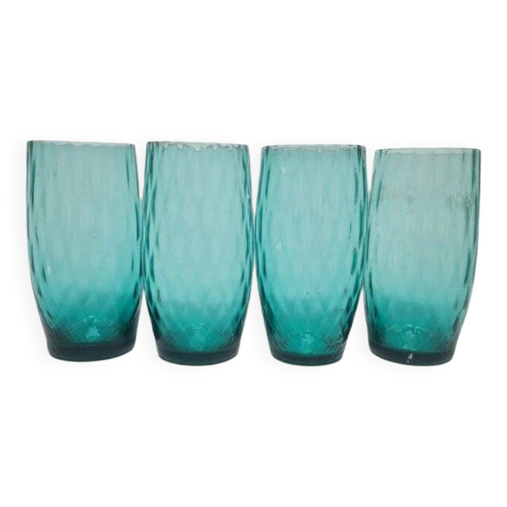 Vintage cocktail glasses by Sarnecki for Krosno Glassworks, Poland, 1970s, set of 4