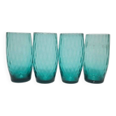 Vintage cocktail glasses by Sarnecki for Krosno Glassworks, Poland, 1970s, set of 4