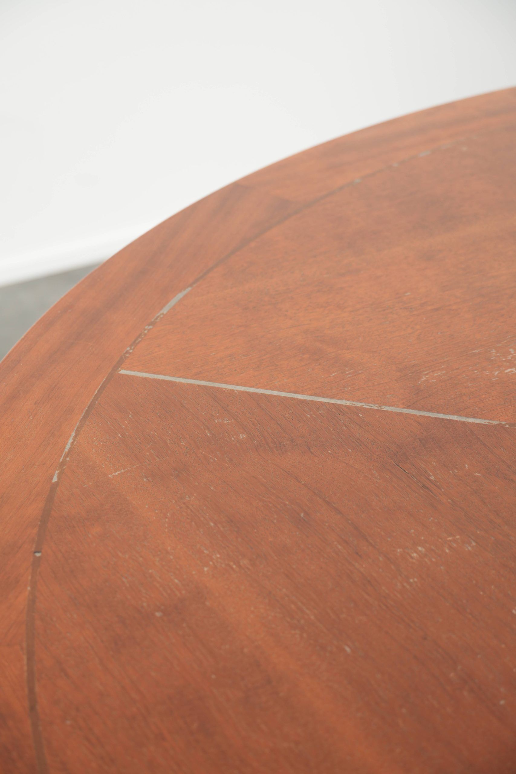 Round vintage Art Deco design dining table  for 4 people