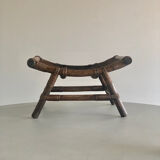Rattan footrest, 70s