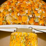 Orange mushroom lamp from Peill and Putzler, 1970s