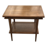 Natural wood coffee table by John Widdicomb 1960