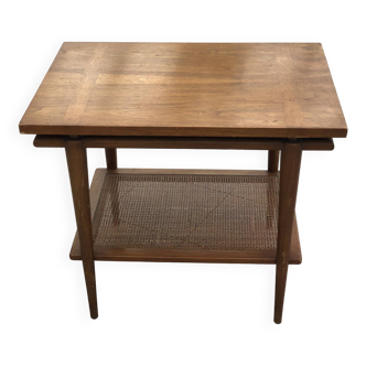 Natural wood coffee table by John Widdicomb 1960