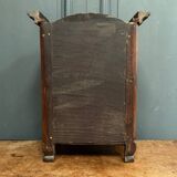 Small Louis XV mahogany display case with periwinkle legs