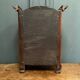 Small Louis XV mahogany display case with periwinkle legs