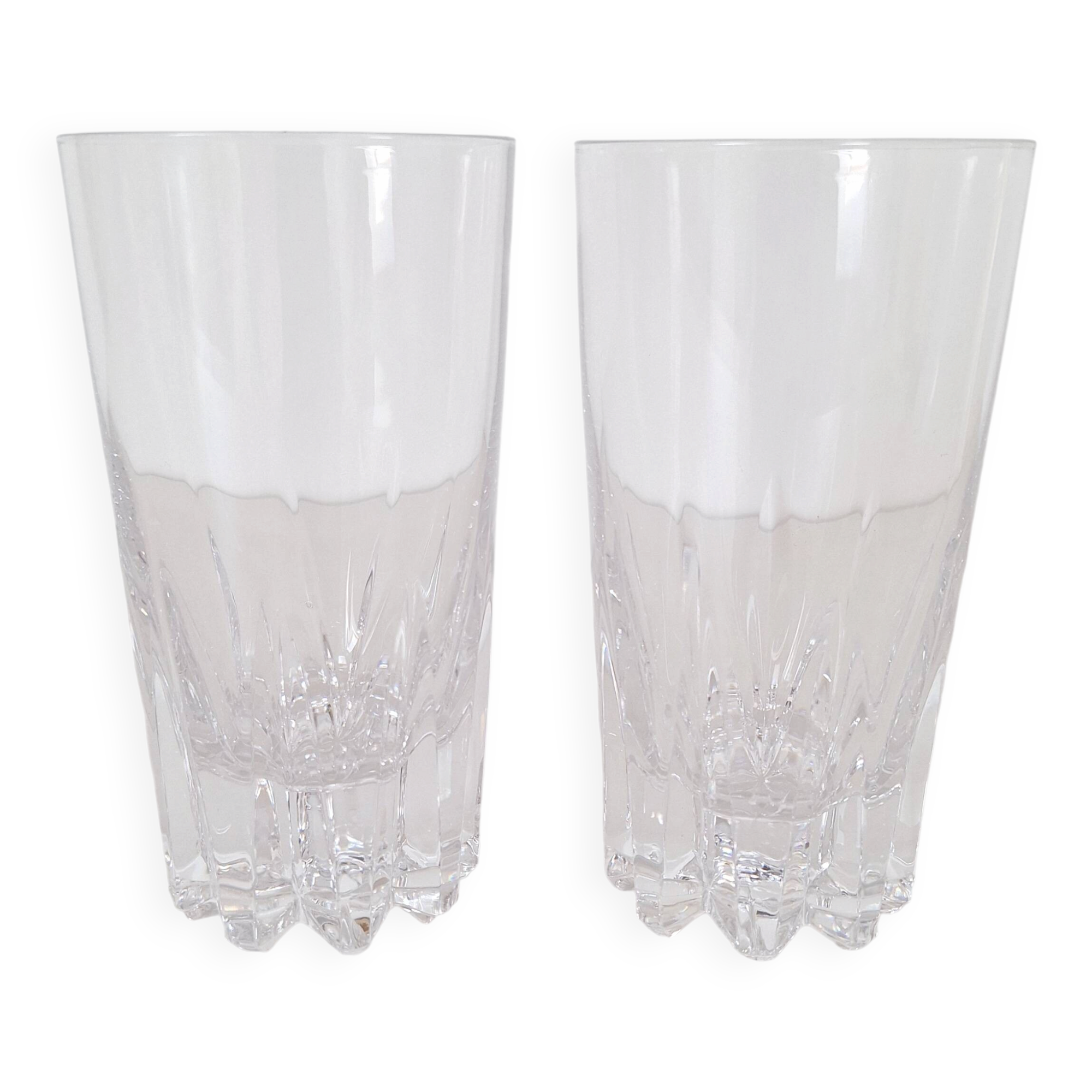 Verres à eau ou apéritif vintage en cristal