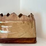 Signed Organic Glazed Terracotta Plant Pot / Planter
