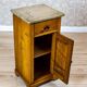 Art Nouveau Pine Nightstand with Stone Top, 1910