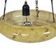 Art Deco - bowl lamp - marbled glass - pendant lamp - France - 1930s