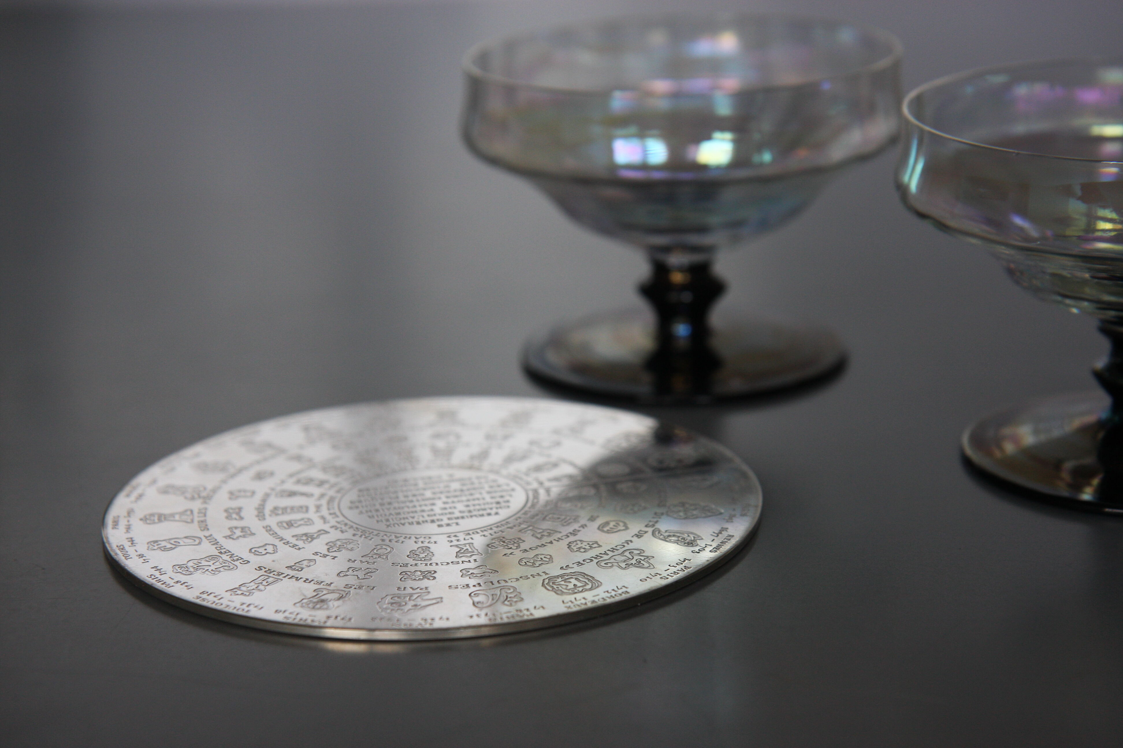 Table mat Christofle "The General Farmers" in silver metal