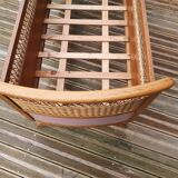 Rattan crib