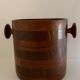 Scandinavian ice bucket in MCM Denmark teak and its ice claws