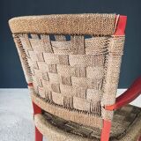Vintage Mediterranean Rope Armchair, France, 1930s