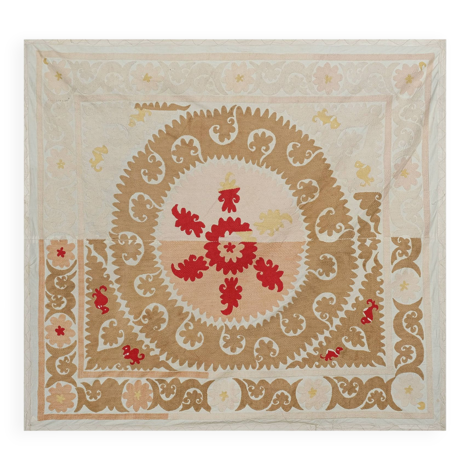 Hand knotted rug, vintage Turkish rug 153x166 cm