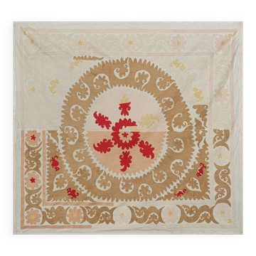 Hand knotted rug, vintage Turkish rug 153x166 cm