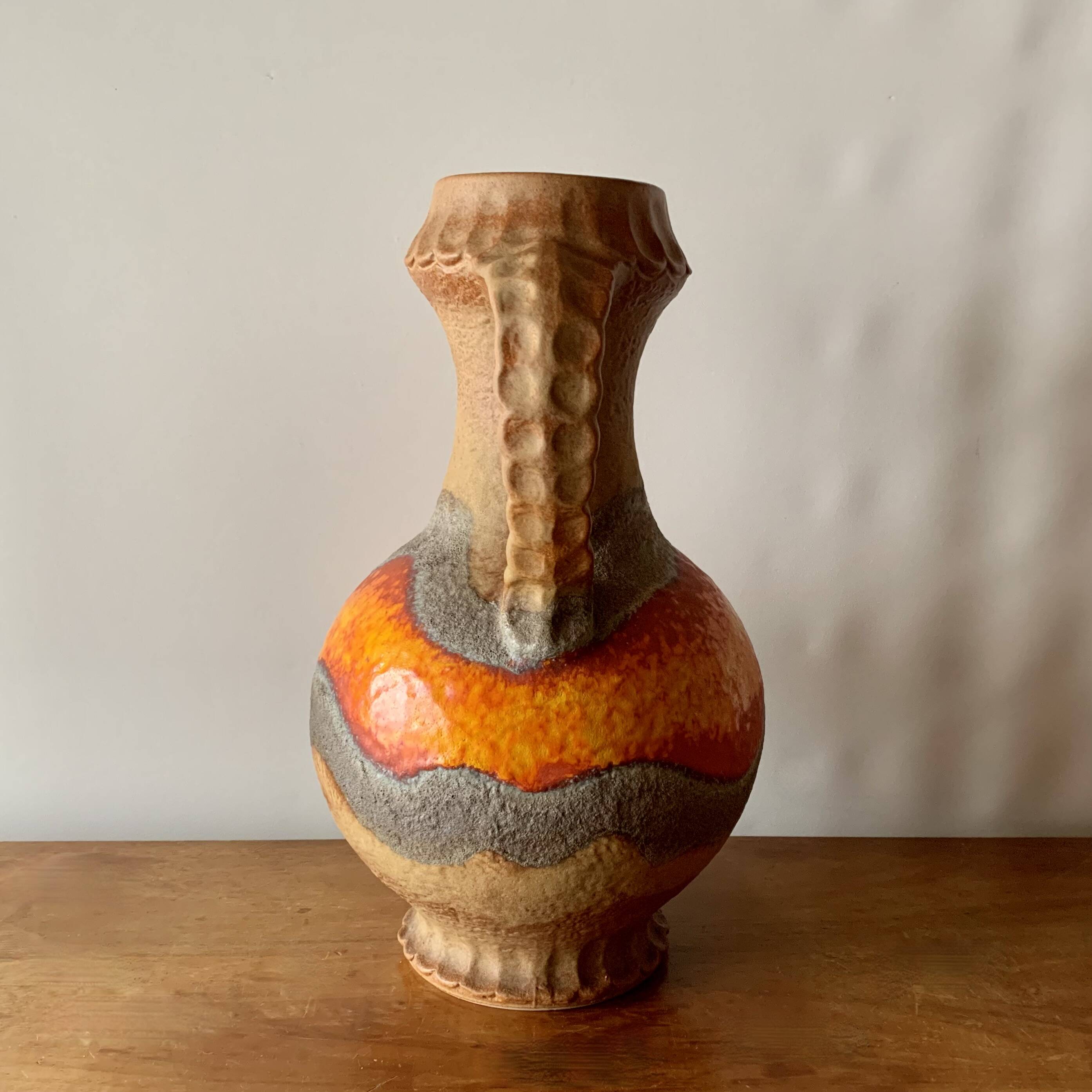 Large Fat Lava ceramic floor vase - West Germany - Dümler & Breiden 1006/50
