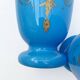 Pair of blue opaline vases