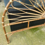 headboard in wicker and rattan