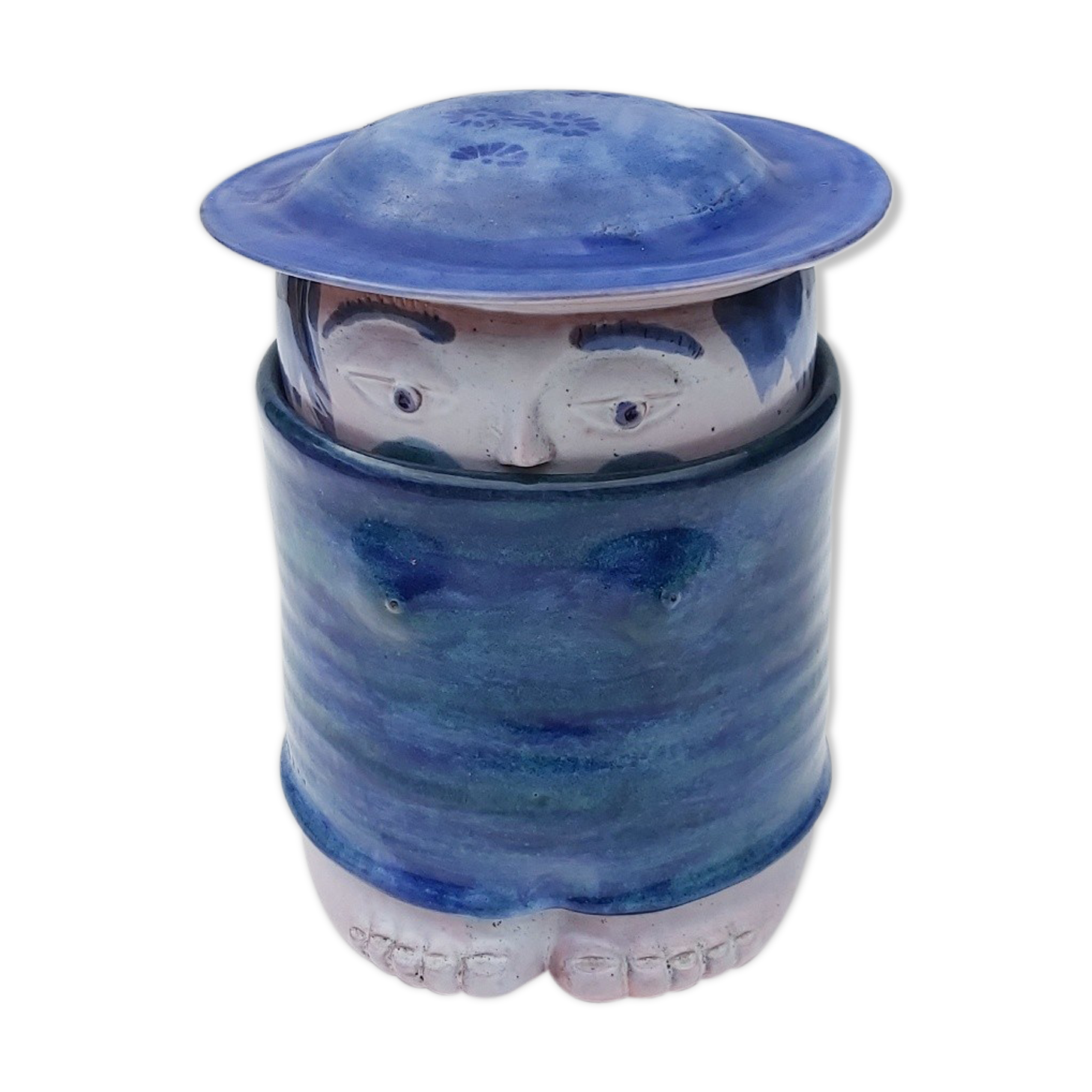 Anthropomorphic pot Robert and Jean Cloutier 20 cm