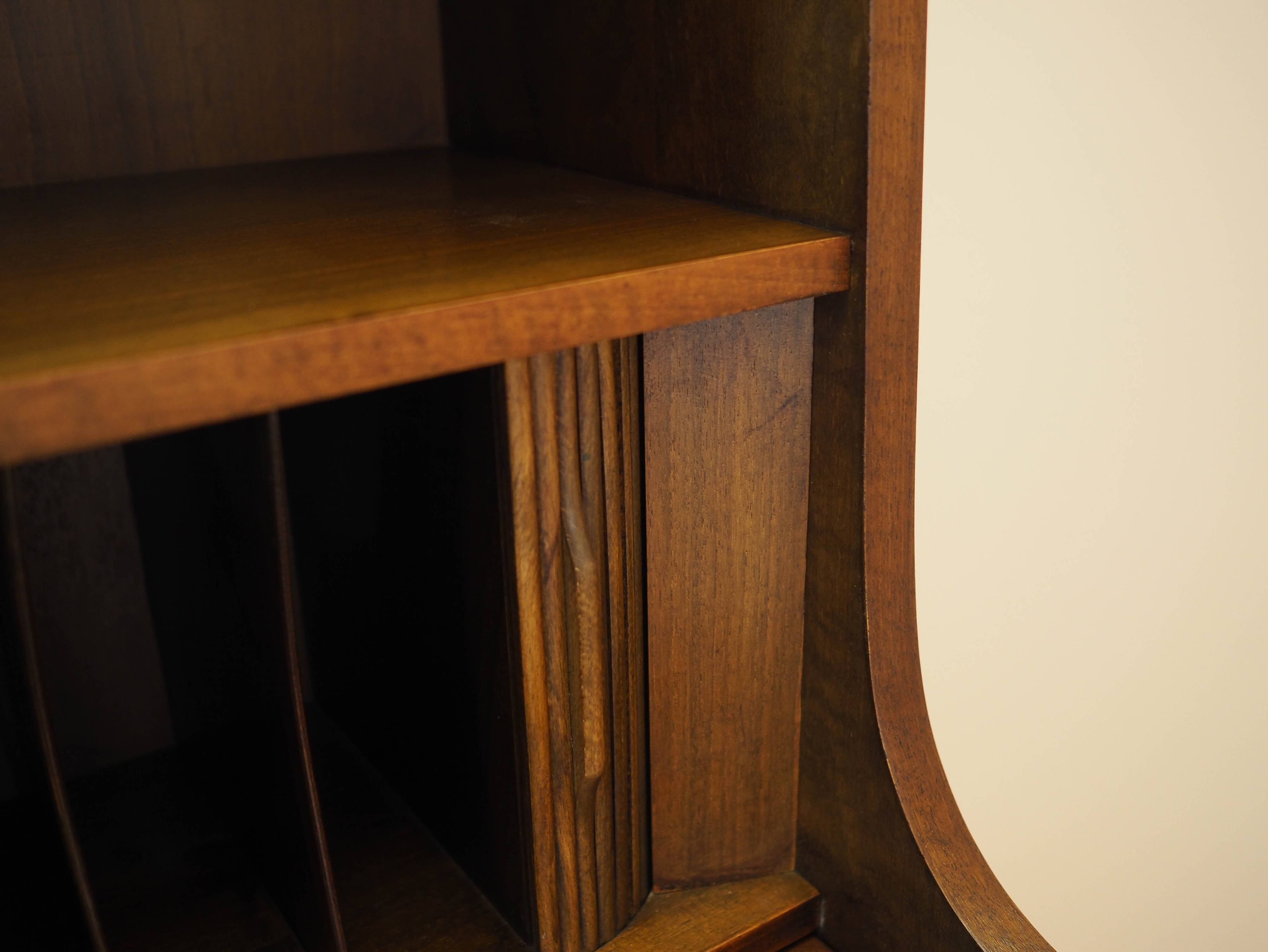 Walnut bookcase, Danish design, 1970s, designer: Johannes Sorth