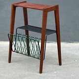 Side table with 50s magazine holder