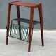 Side table with 50s magazine holder