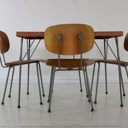Dutch design dining set by Rietveld for Gispen Holland