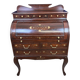 Cylinder desk in mahogany and inlaid marquetry circa 1900