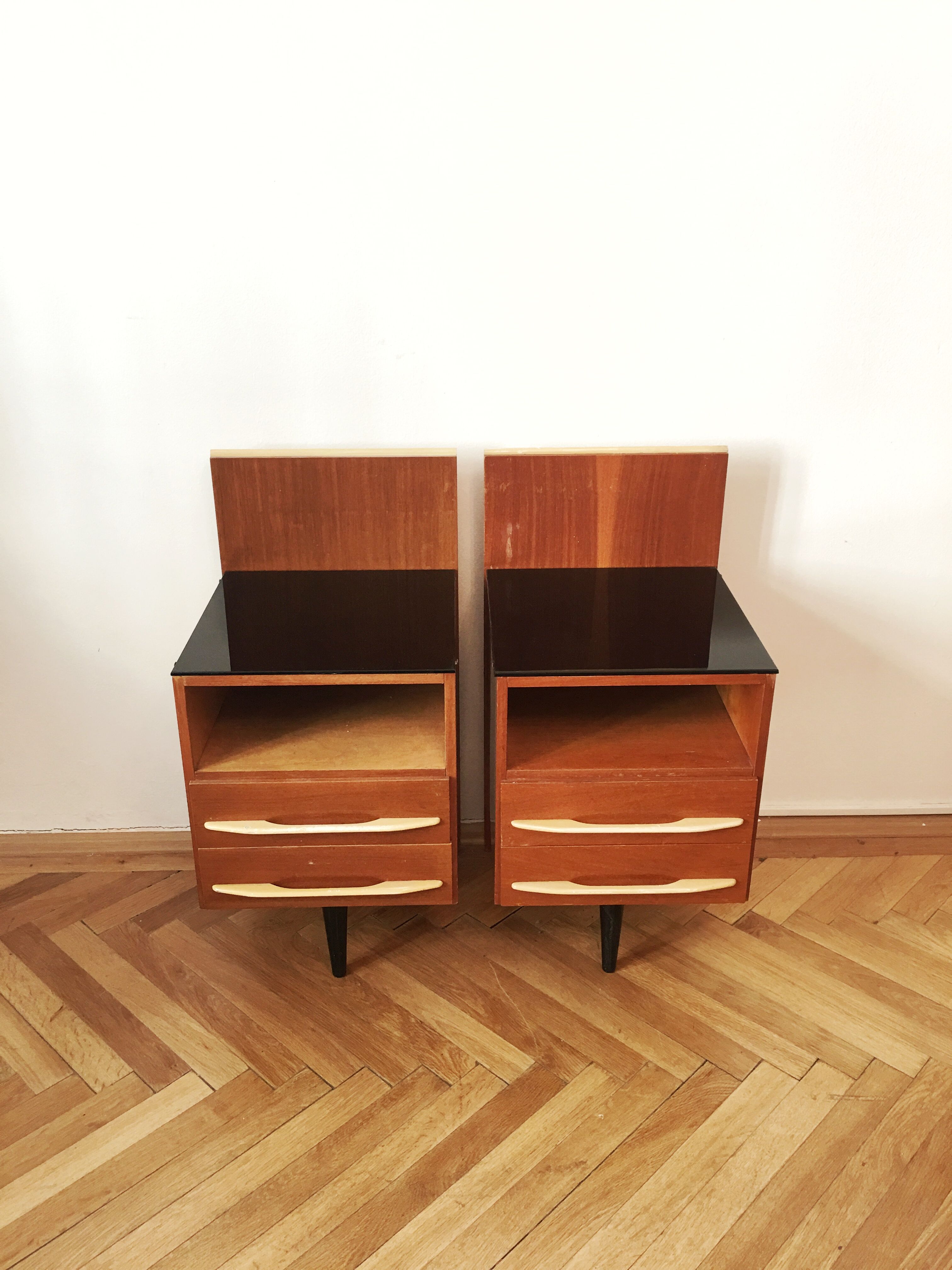 Nightstands by Mojmir Pozar for UP Zavody, 1960s, pair