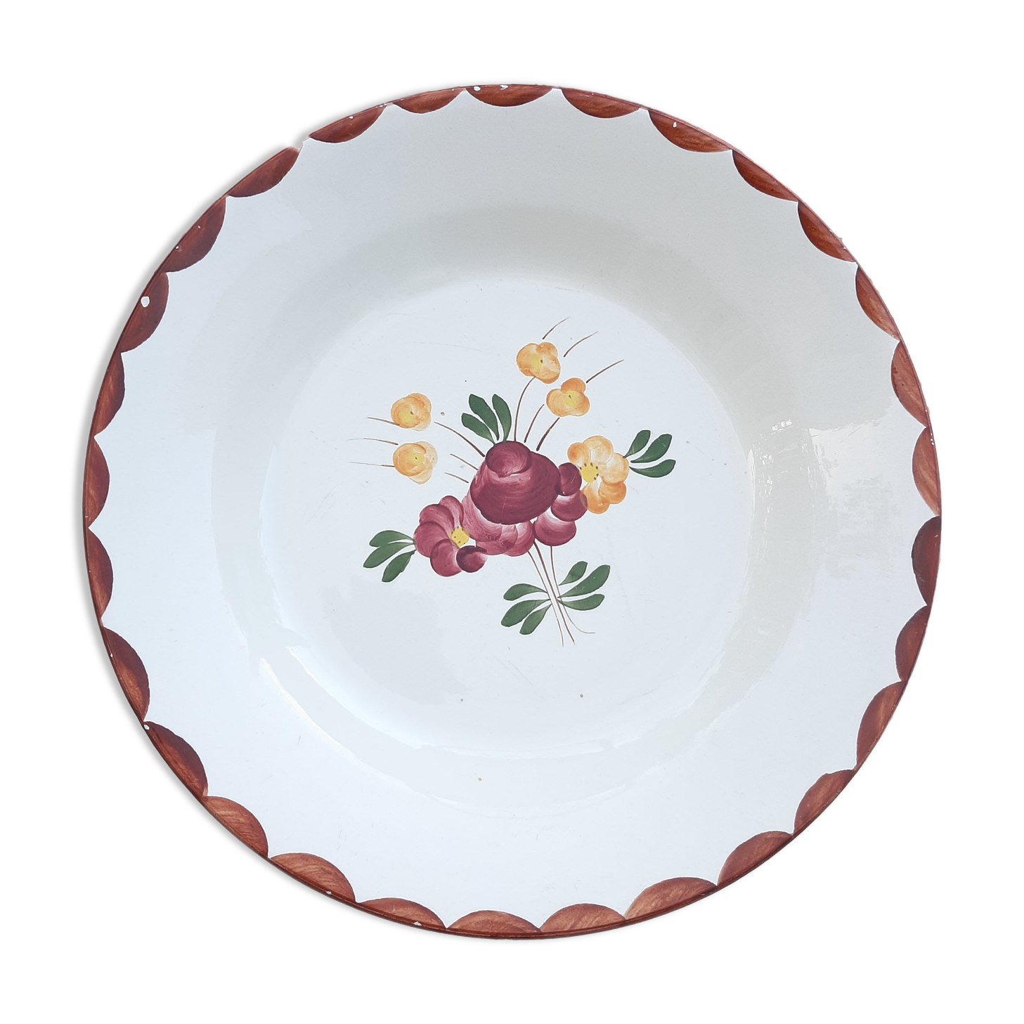 Vintage Longchamp flowery hollow dish