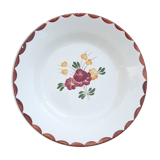 Plat creux fleuri Longchamp vintage
