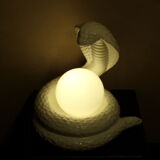 Vintage ceramic cobra lamp