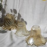 Trio lampshades glass